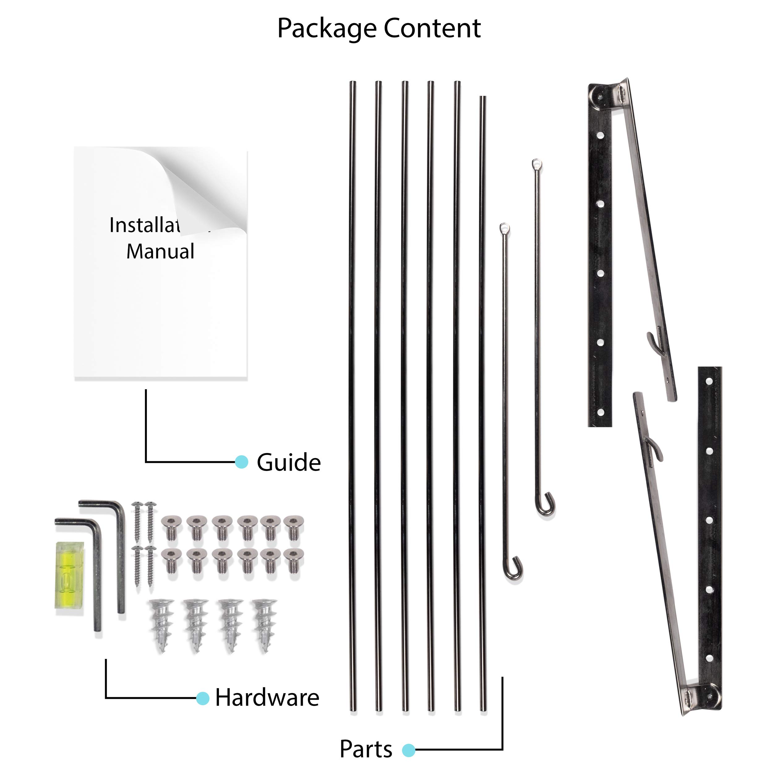 Brightmaison Wall Mount Clothes Drying Rack & Laundry Room Organizer