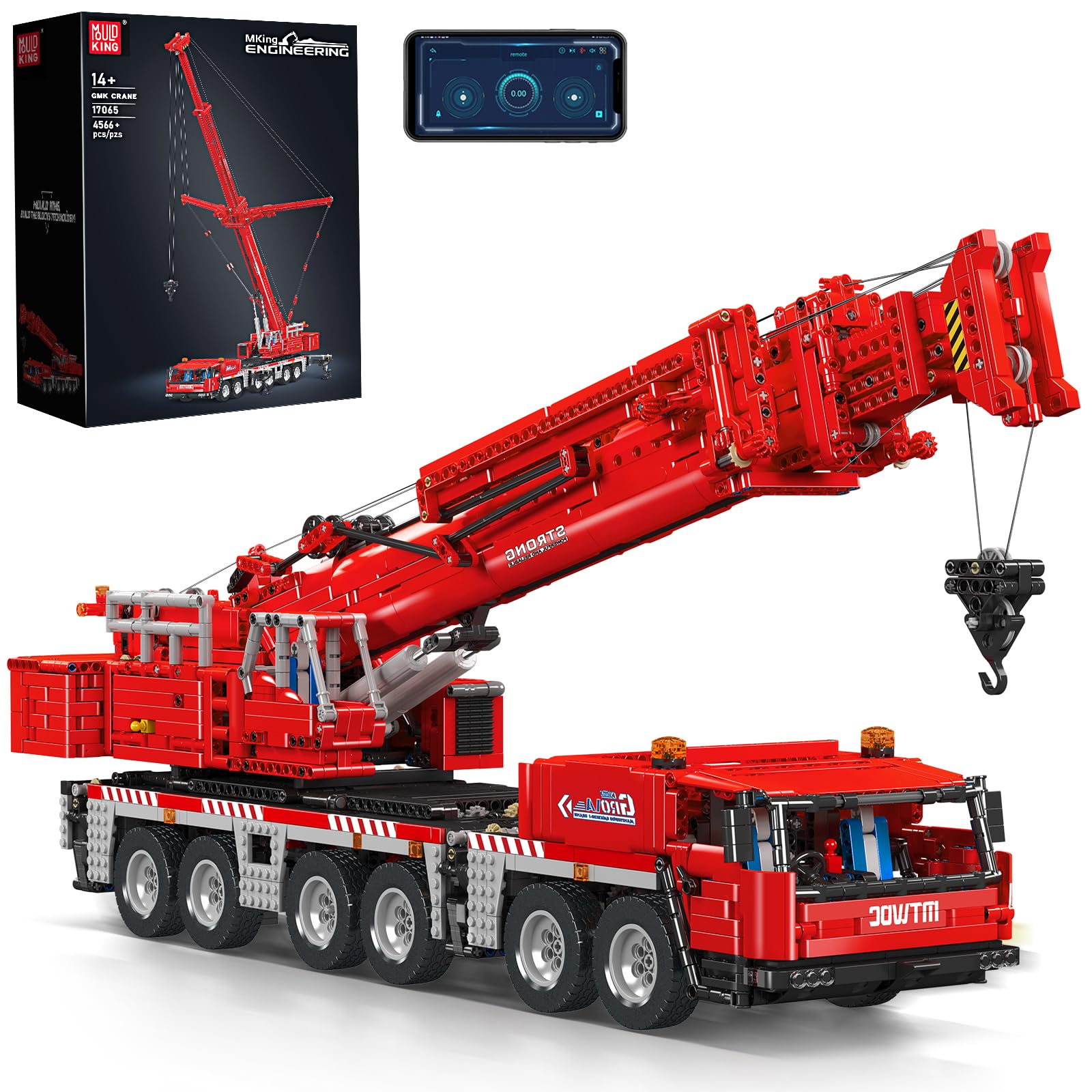 Photo 1 of ***USED***PARTS ONLY***
Mould King 17065 Crane Building Block Set - RC Crane Model Kit Construction Vehicle Toys for Adult, Construction Vehicle Model Gift Toys for Teens (4,566 Pieces)