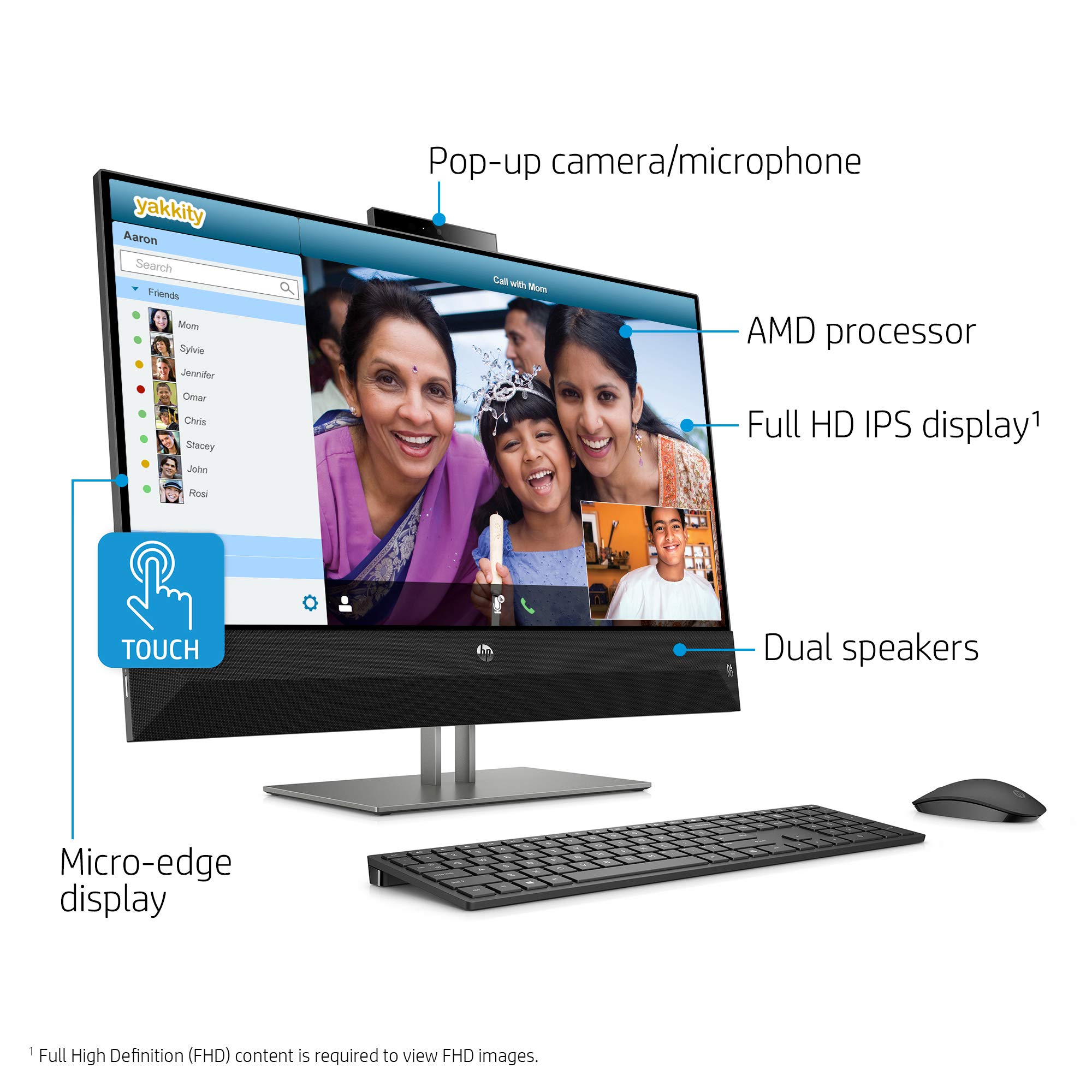 Buy HP Pavilion Premium 27inch Full HD BrightView Touch Display Allin