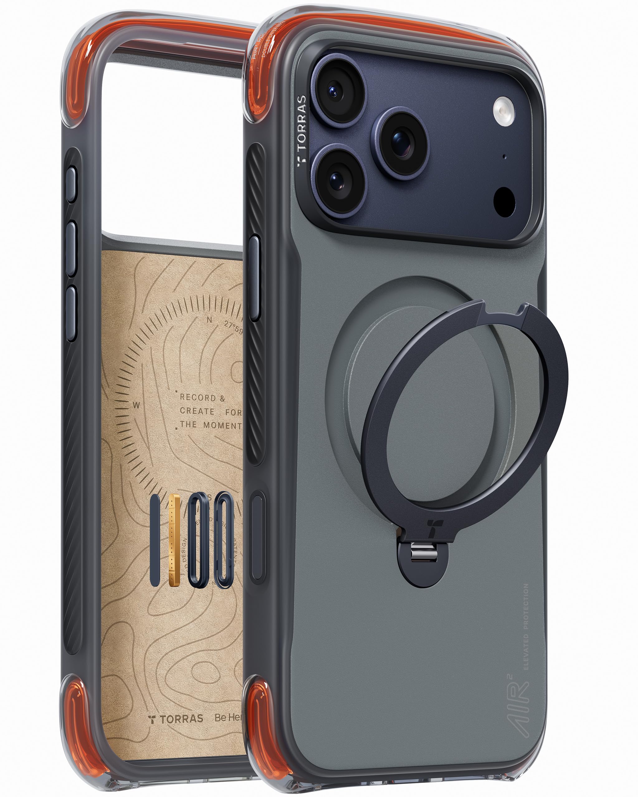 Photo 1 of TORRAS Ostand Q3 Air Pro iPhone 17 Pro Max Case