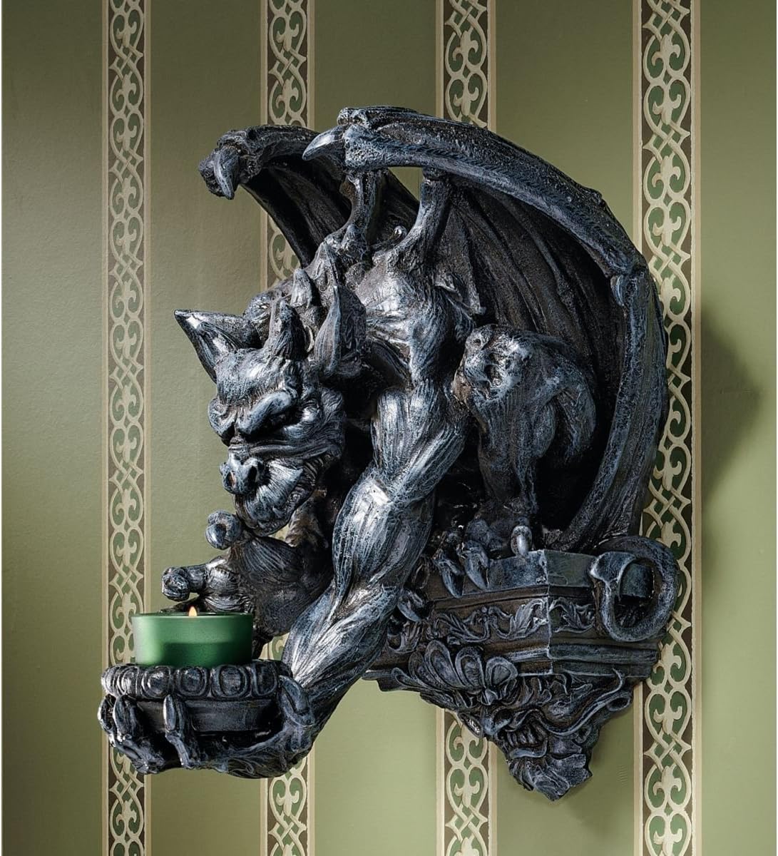 Design Toscano CL92958 Whitechapel Manor Gargoyle Wall Sconce (Set of 2)