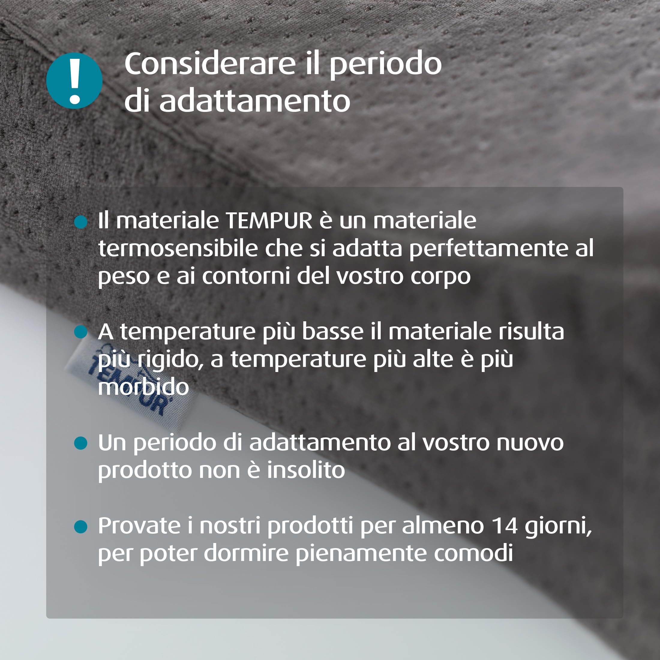TEMPUR cuscino adattabile per viaggiare, cuscino da viaggio ergonomico per il collo con custodia per il trasporto, antracite, dimensioni 25 x 31 x 10/7 cm