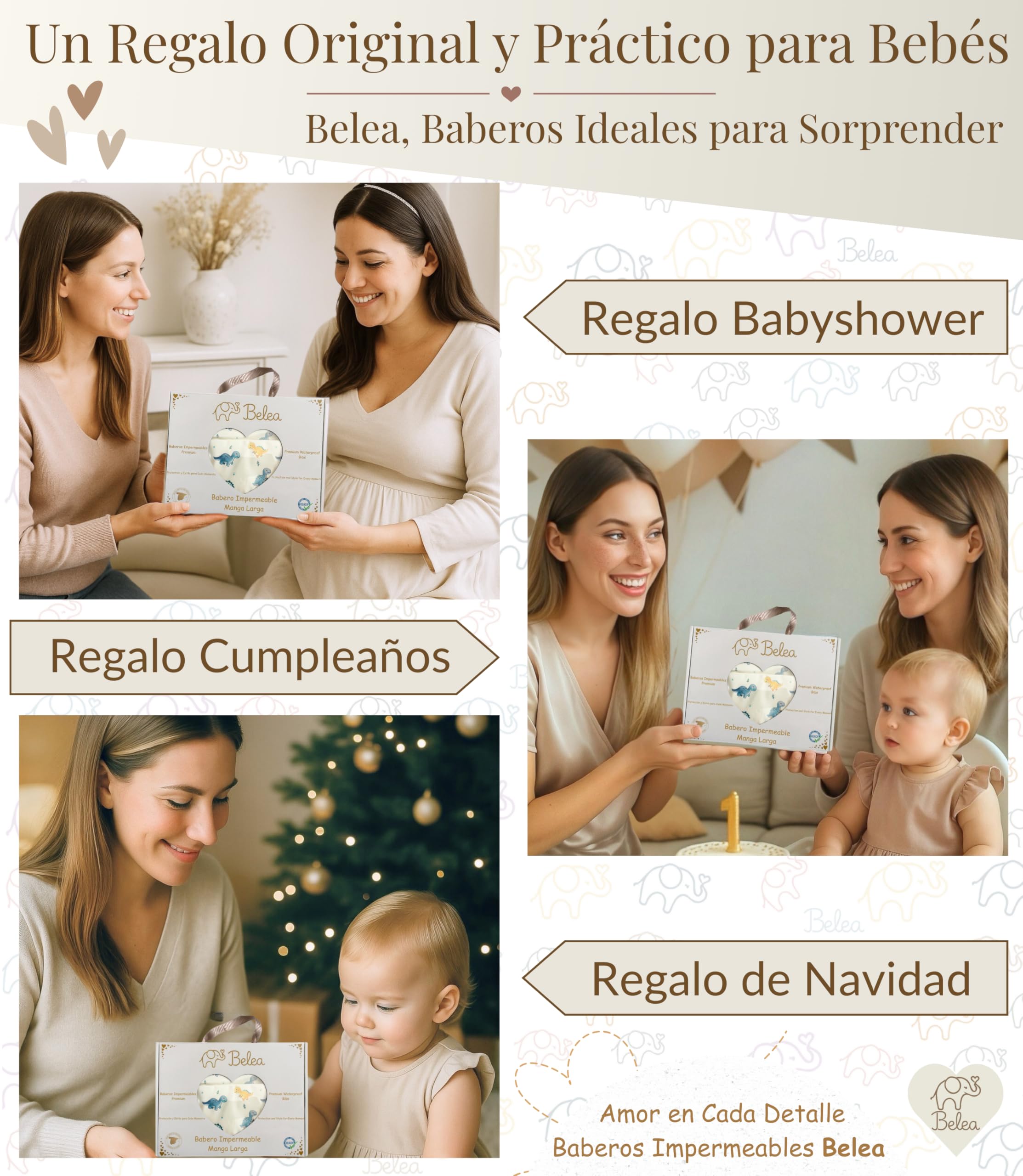 Pack 2 Baberos Bebe Impermeables Sin Mangas BLW 6 Meses a 5 Años Bolsillo Recogemigas Babete Impermeável Babero Infantil Sin BPA Regalo Baby Shower Cumpleaños Bebé — view 8