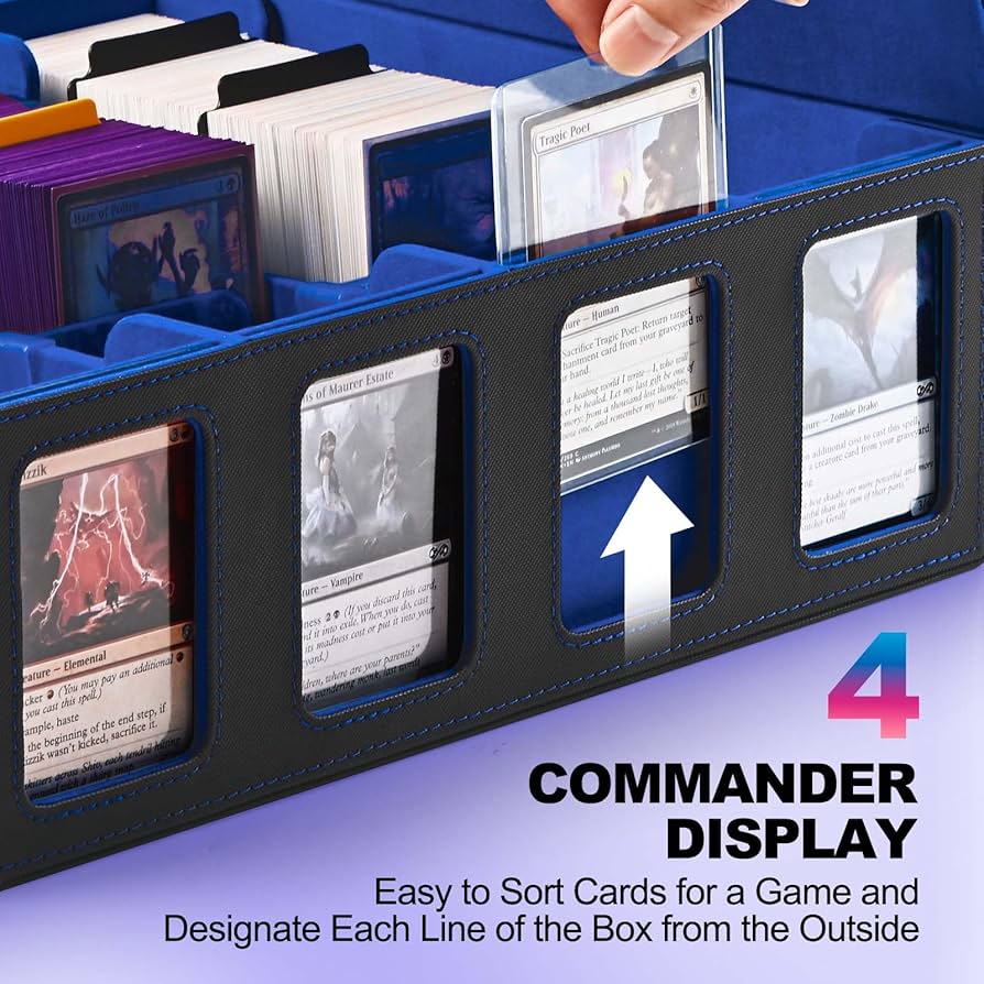 Amazon.com: UAONO Trading Card Storage Box with Commander