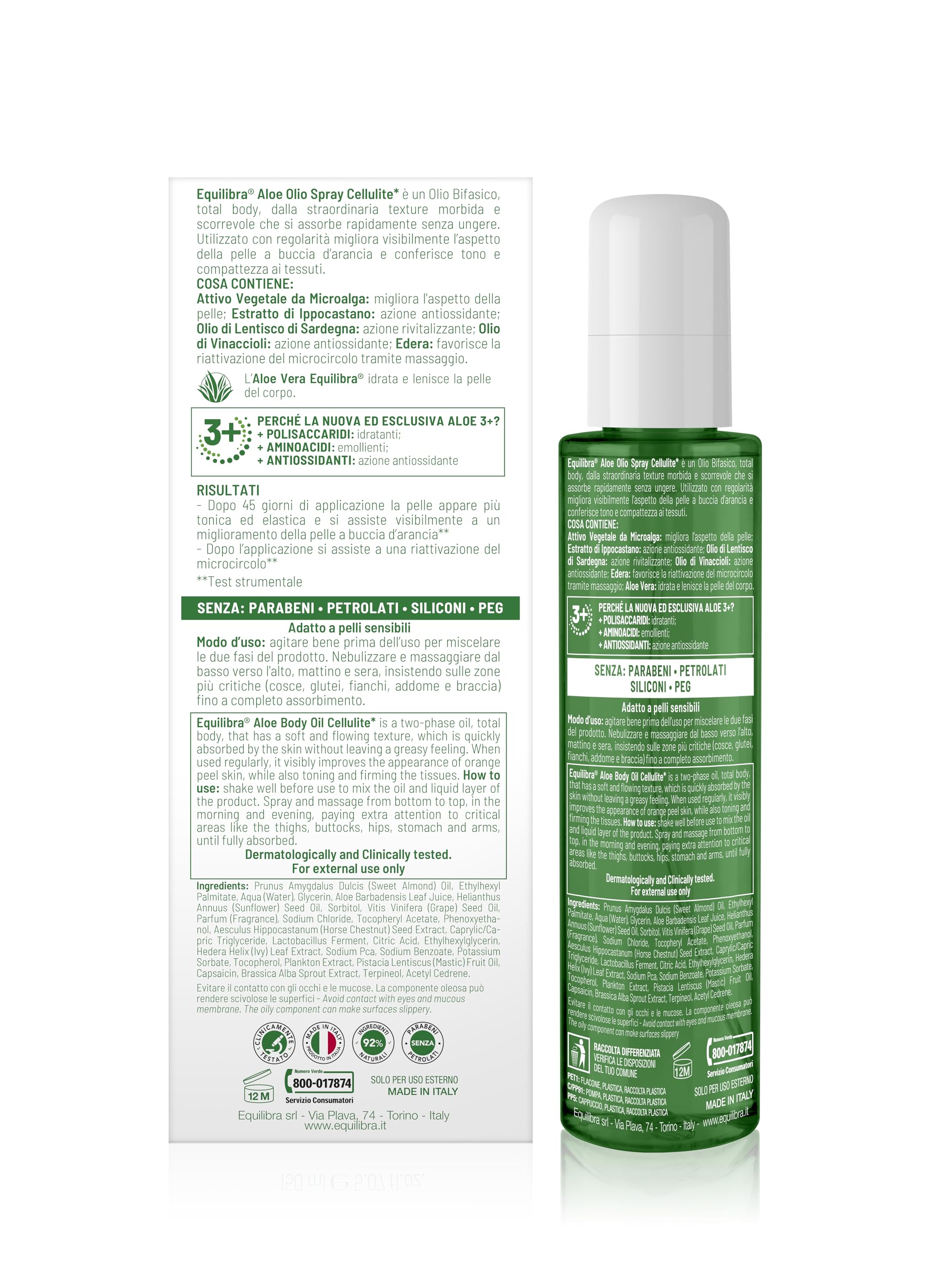 Equilibra Olejek z aloesu, cellulit, 150 ml