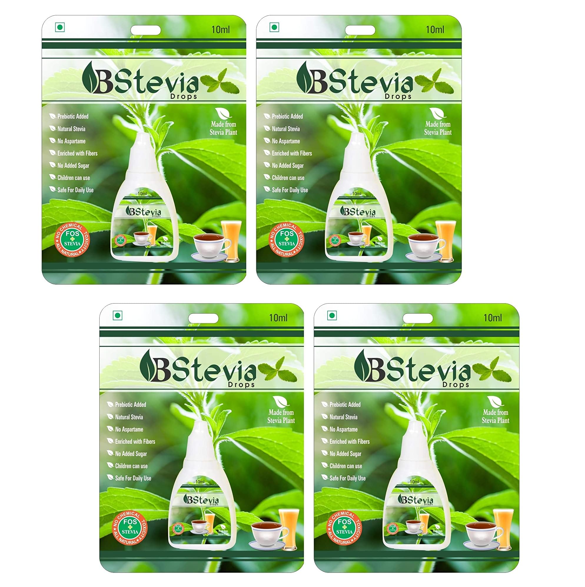Livebasil Stevia Liquid Best Sugar free Stevia Drops - Natural Extract Stevia Liquid Drops - Sugar-Free Sweetener Zero Side-Efects (200 Servings per pack)