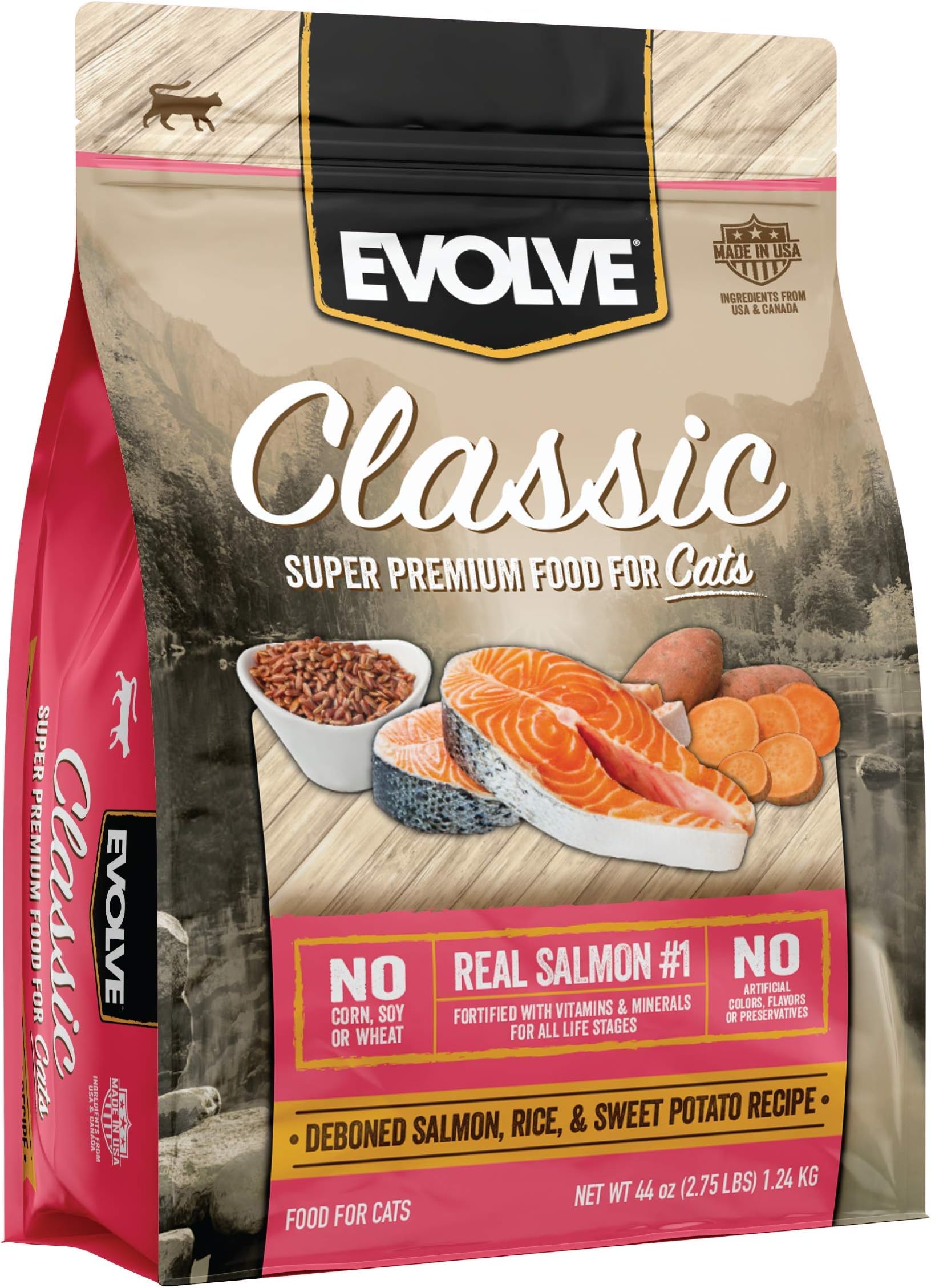 EvolveClassic Deboned Salmon, Rice and Sweet Potato Recipe Cat Food, 2.75lb