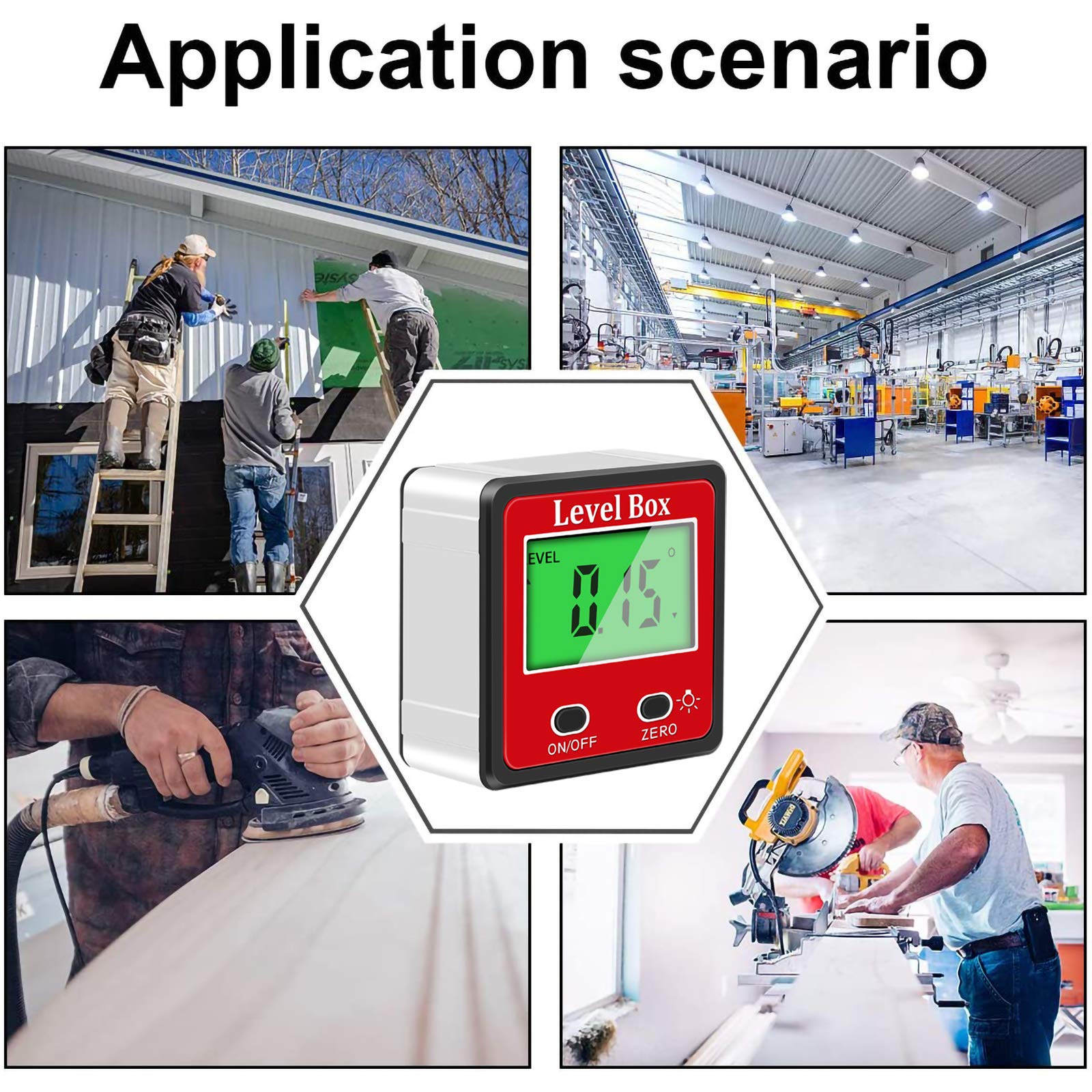 Utensili Elettrici E A Mano AOLVO Goniometro Digitale Professionale,Inclinometro Digitale - Foto 2