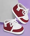 Neska Moda 6 To 12 Months Baby Boys & Baby Girls Cute Soft Cotton Pre-Walker Lace Booties (Maroon)-BT80 gallery image