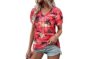 Flattering and Flowy Hawaiian Shirt for Women