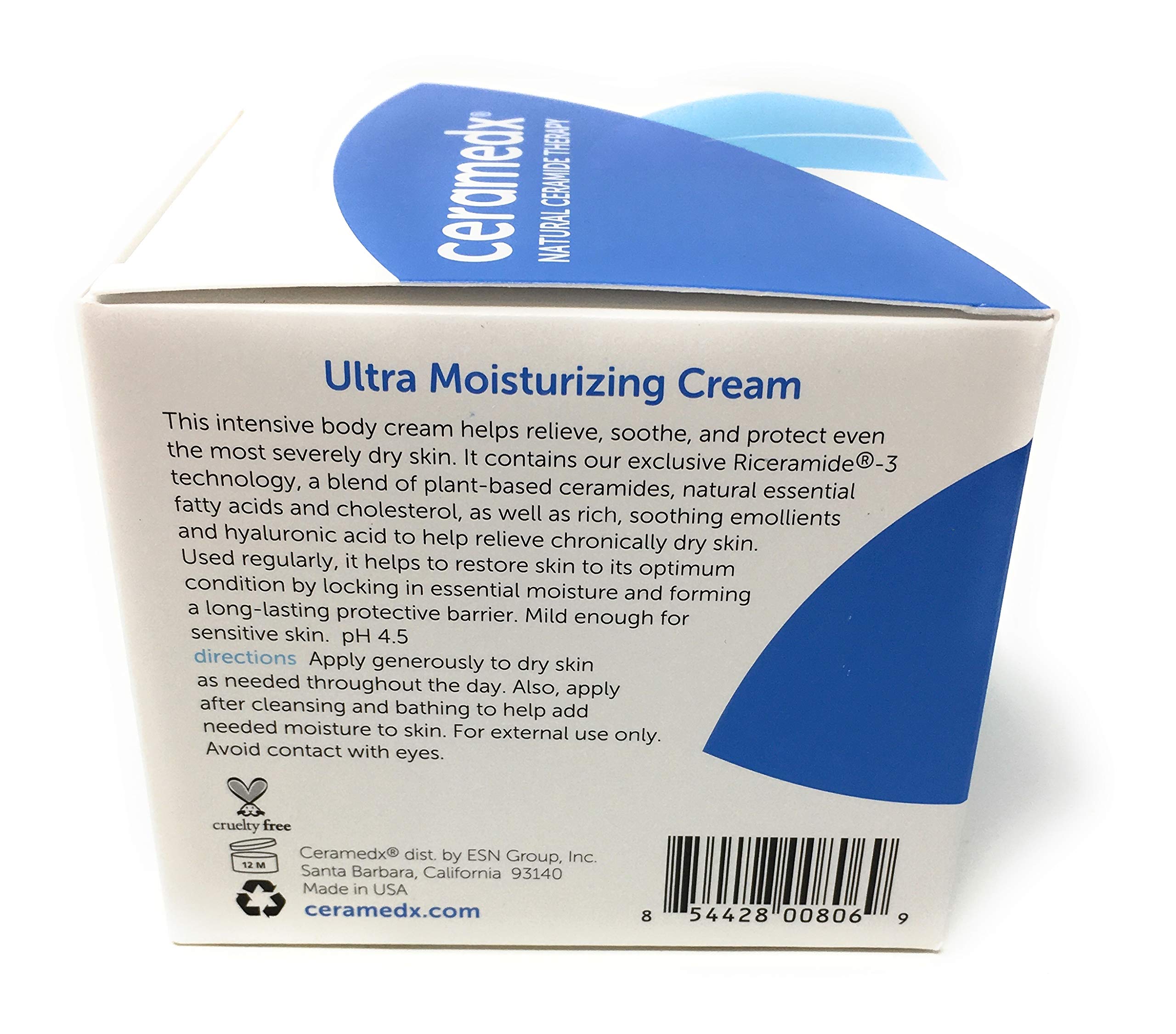 Ceramedx Ultra Moisturizing Cream, 6 Oz