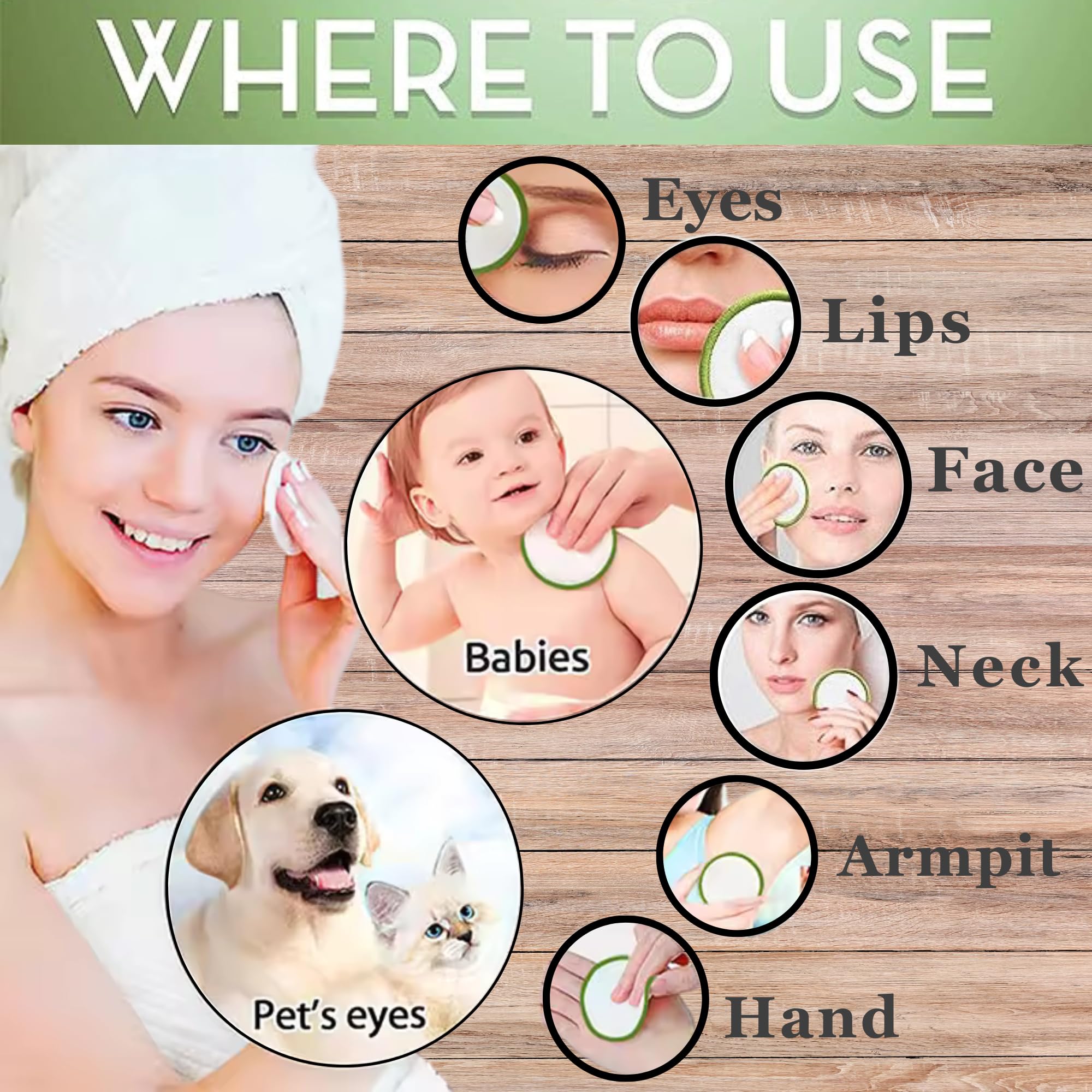 ISA’S World Reusable Makeup Remover Bamboo Cotton Pads (20 Pack) Includes Washable Cotton Laundry Bag + Bamboo Storage Jar - Organic Bamboo Cotton Rounds – Cleansing Facial Pads - for All Skin Types.