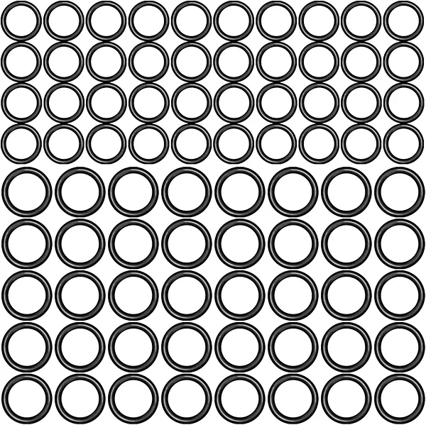 80PCS Power Pressure Washer O-Rings, for 1/4”(40PCS), 3/8”(40PCS), M22 Quick Connect Coupler, Quick Connect Pressure Washer Fittings,o Ring,Pressure Washer Parts,Parts Washer (Black)