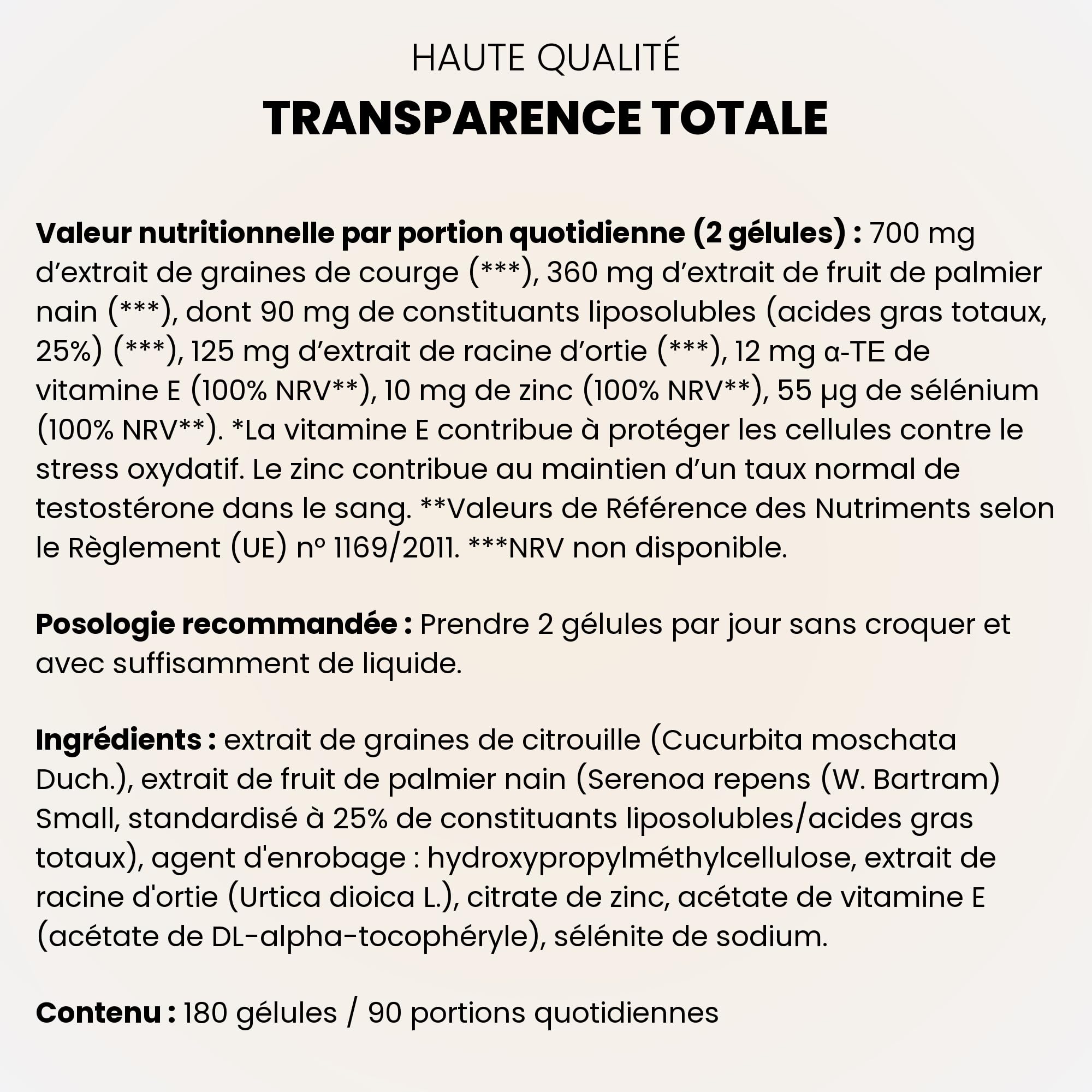 Prosta Plus – Complexe Prostate Homme – 540 gélules véganes