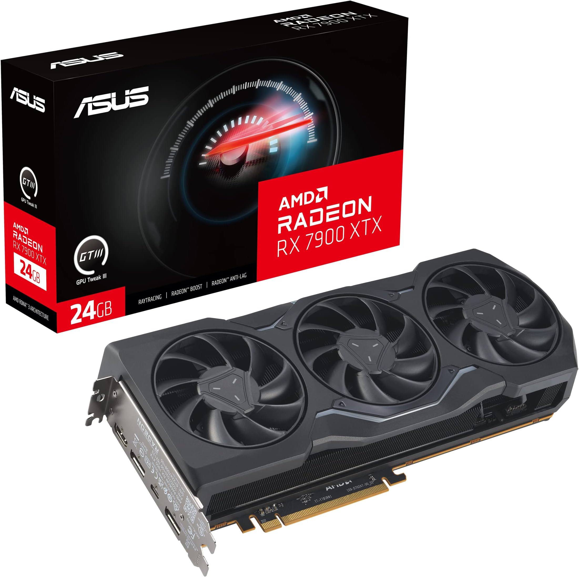 ASUS AMD Radeon RX 7900 XTX 24GB GDDR6 Gaming Grafikkarte (AMD RDNA 3 ...