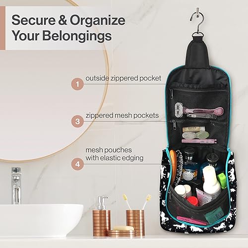 Miniatura 2 de Wayfarer Supply - Neceser de viaje grande para mujeres y hombres, organizador de cosméticos de viaje colgante para artículos de tocador, suministros