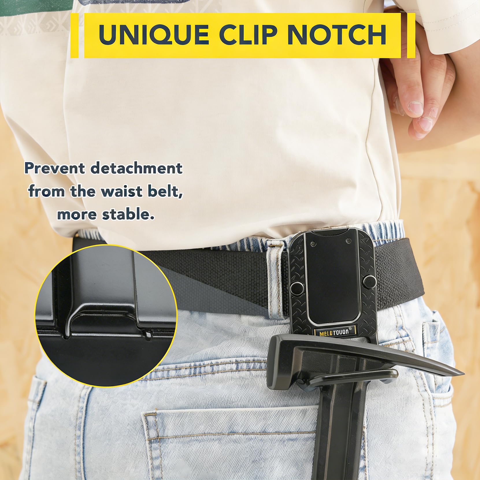 Support Ceinture Pour Marteau - Étui Clip Crochet Acier Inox - Pour Marteau, Hachette, Maillet