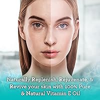 Vista 3 de GuruNanda Aceite de vitamina E (2 onzas líquidas), 100% puro y natural, 15,000 UI por botella para piel, cabello, cara, uñas y cicatrices