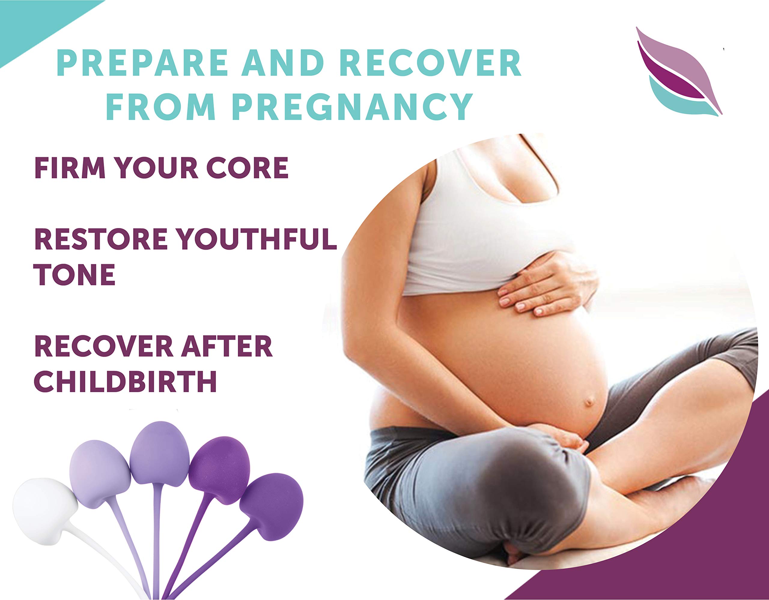 Vital Angel Kegel Balls, Pelvic Floor Weights for Women, 5 Premium