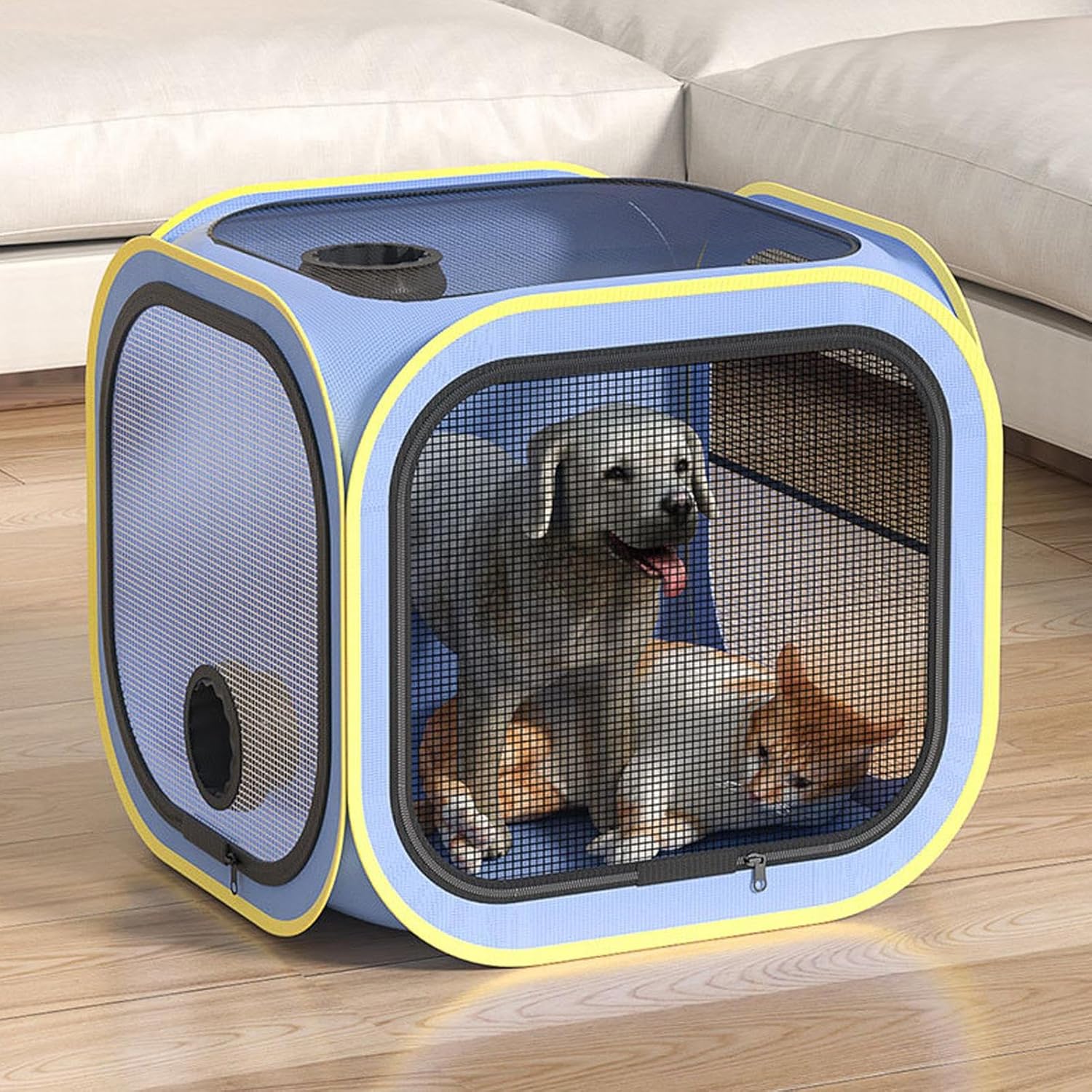 Pet Dryer Box | Foldable Dog Drying Cage | Automatic Pet Hair Dryer Box,for Puppy Dog Home Room Grooming Bath Wash Outdoor