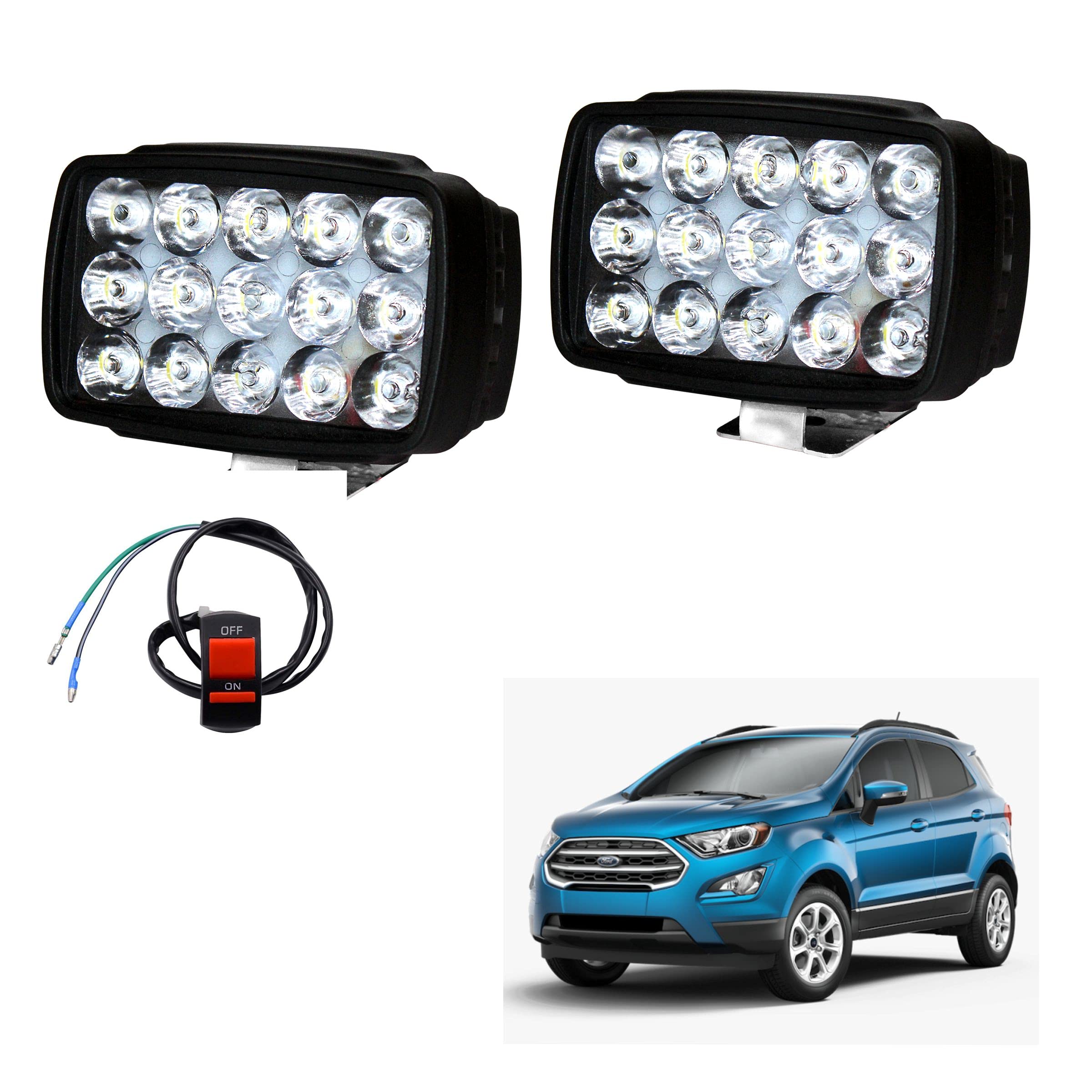 Buy Miwings 15 LED Bar/Fog Light Work Light Spot Beam Light Cree Cube