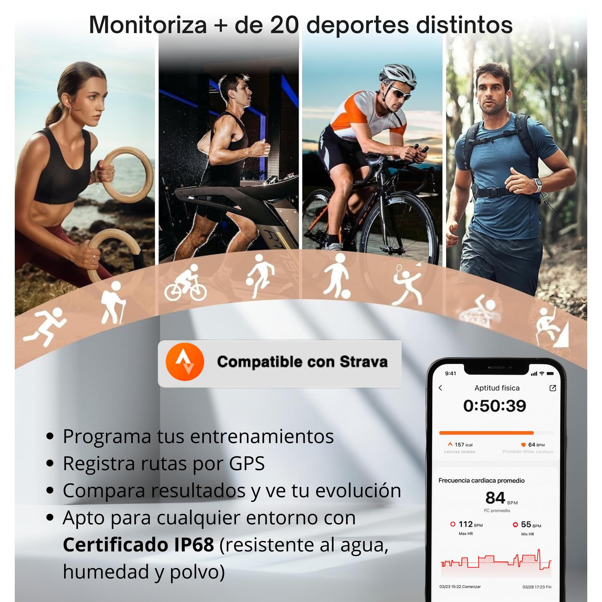 smartia - Anillo Inteligente 2026, Smart Ring para Hombre y Mujer, Anillo de Actividad Fitness con Tensiómetro, Anillo para Control de Salud Definitivo, Monitoriza Sueño, Estrés y Periodo Menstrual