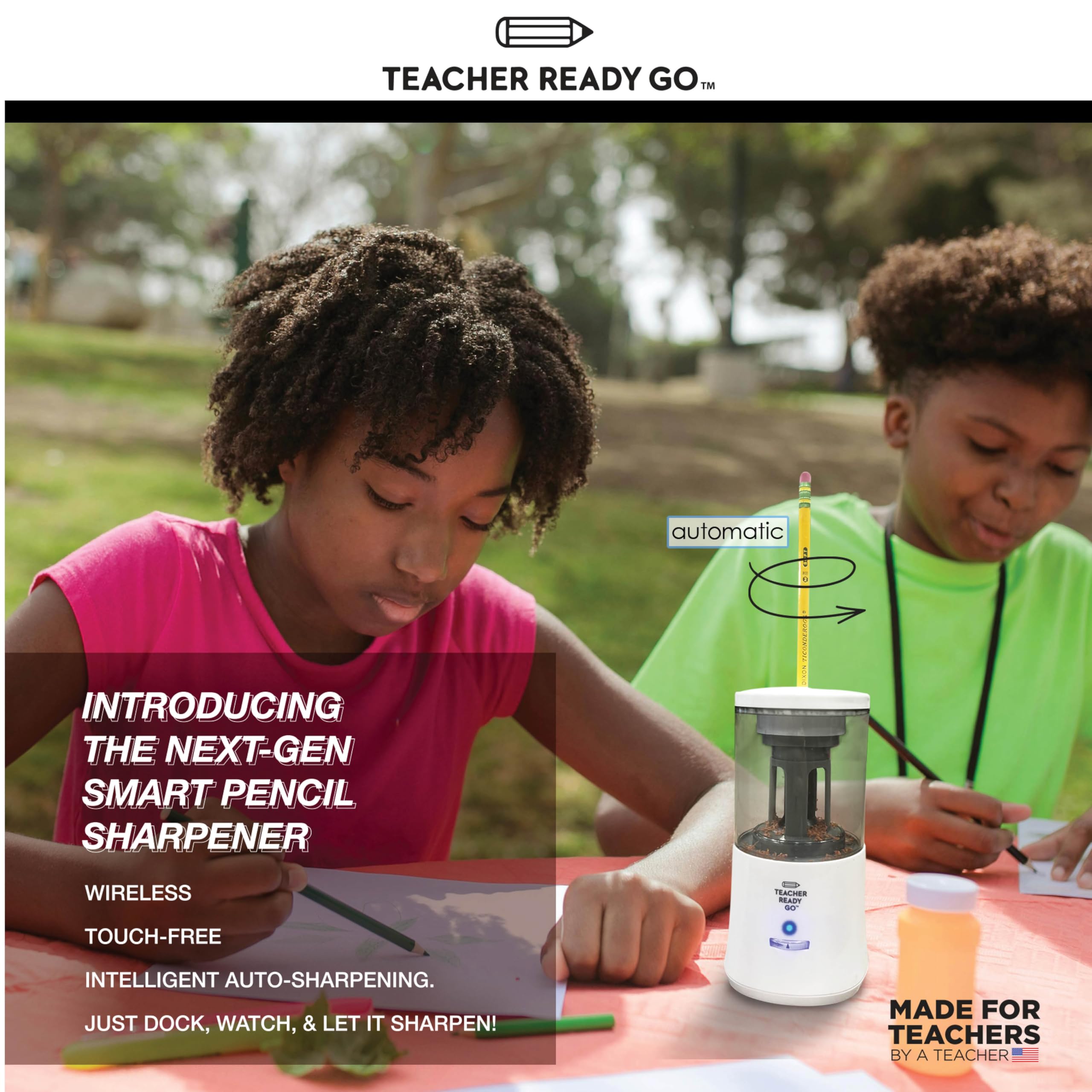 Taille-crayon automatique mains libres Teacher Ready Go