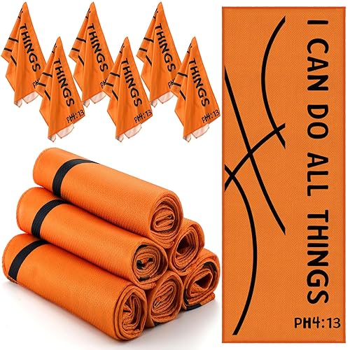 Hahafelt 12 Pcs Basketball Cooling Towel Basketball Team Gifts Favors