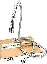 aecodune 1.5 m Premium Shower Hose - Universal Shower Hose for Shower Head, Bath, Shower Head - Stainless Steel Flexible and Anti-Twist Hose - Durable, Anti-Rust, Anti-Explosion