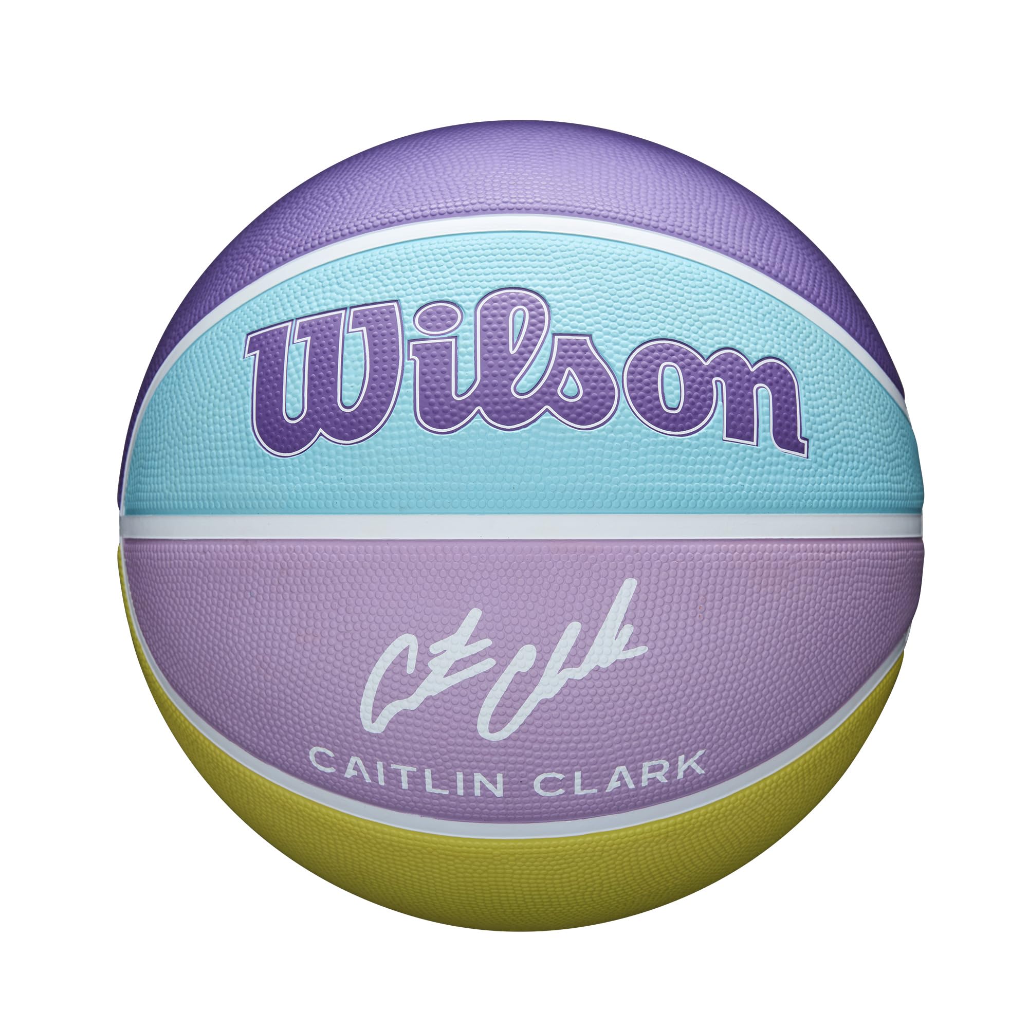 Wilson Caitlin Clark Inspire Basketball, Featuring Precision Channels, With Enhanced Airflow and Universal Traction, Chase Ambition, Colour: Purple, Size: 6