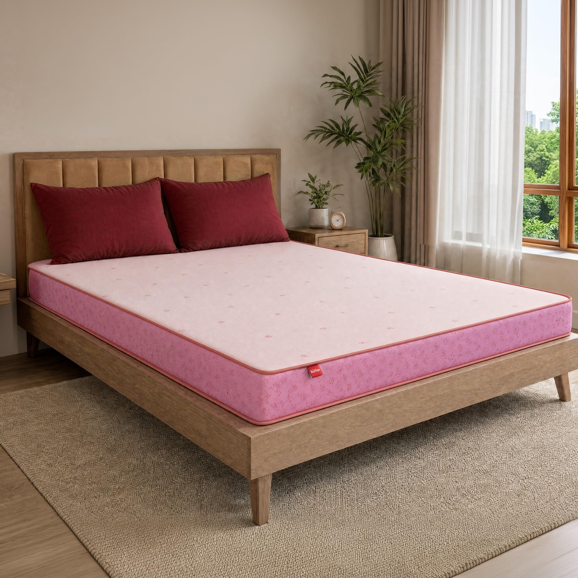 Kurlon Dual Plus Mattress | King Size 78x70x5 Inches | Medium Soft & Firm Adaptive Dual Comfort | Enhanced Pressure Relief | Natural and Breathable Fabric | Better Airflow Comfort | 10 Years Warranty
