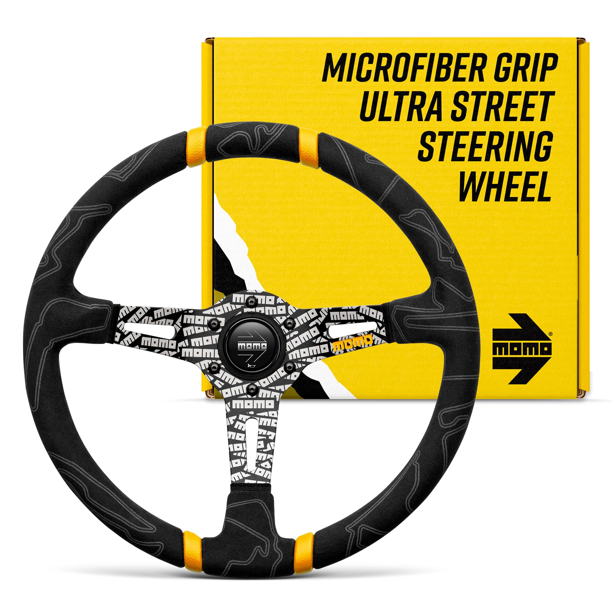 MOMO Street Steering Wheel - Ultra - Premium Race Track Microfiber