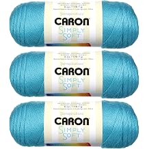 Caron Simply Soft Brites Yarn 3-Pack Blue Mint H9700B-9608