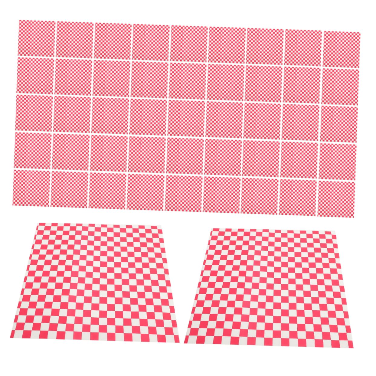 LAPYAPPE Versatile Red Greaseproof Paper 100 Sheets for Baking Cheese Storage and Multi-use Food Wrapping