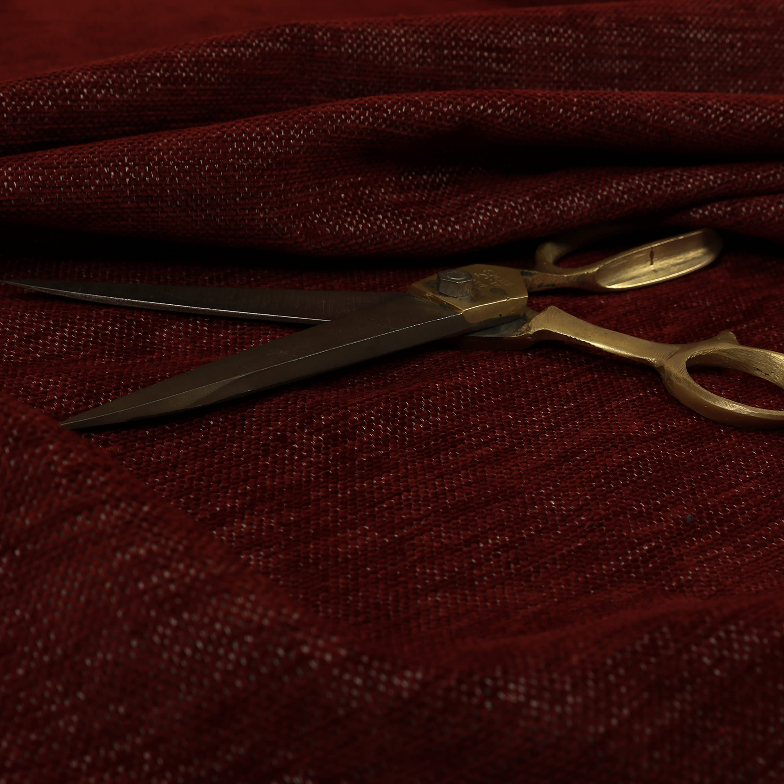 Redbrick Mill Fabrics Soft Plush Chenille Material in Burgundy Perfect for Sofas Curtains Upholstery Fabric, 135cm Width (Per Metre) — image 1