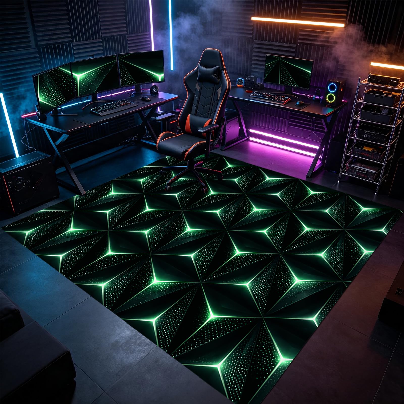 Tapis de Chaise de Bureau Gaming Tapis Protège-Sol 140 x 180 cm