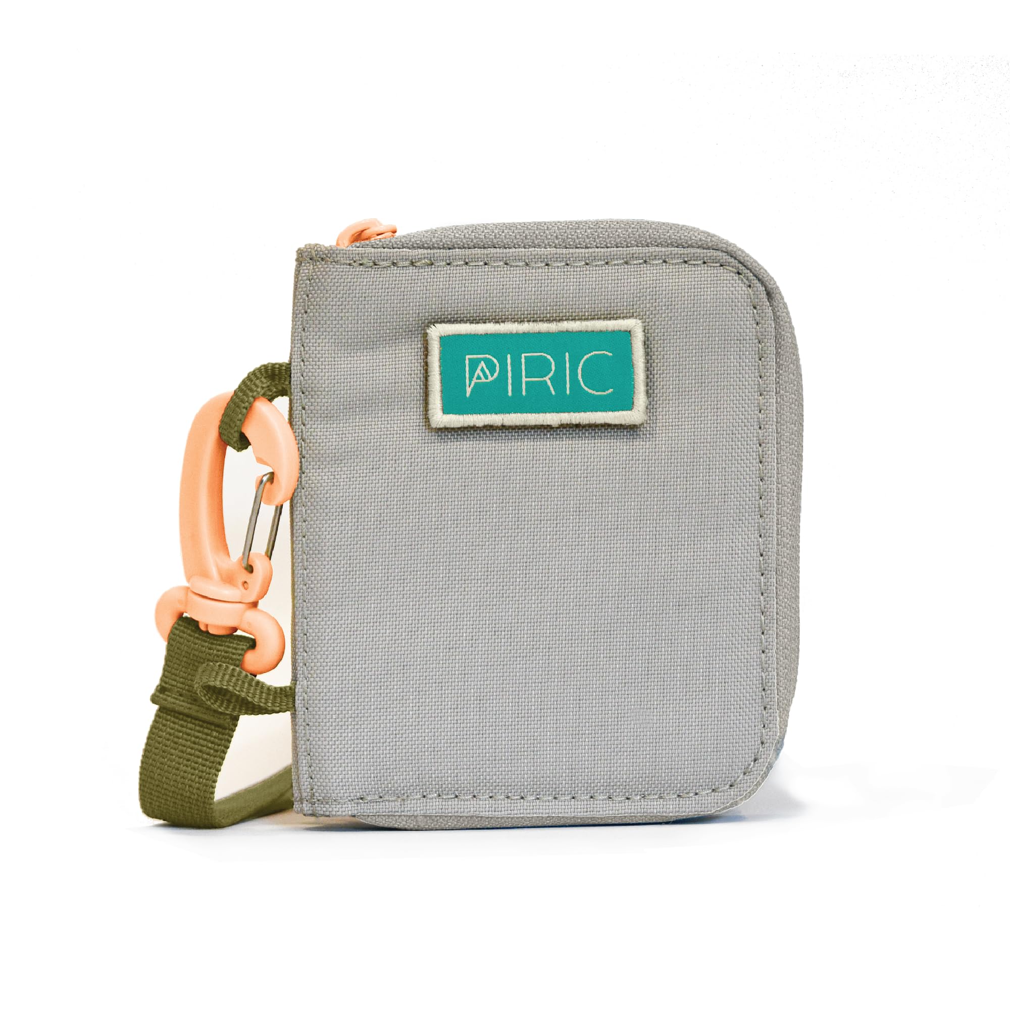 PIRIC Earth Adventures Zip Wallet | Secure Wallet for Kids & Teens with Zippered Coin & AirTag Pocket, Detachable Leash Lanyard & Recycled Polyester (