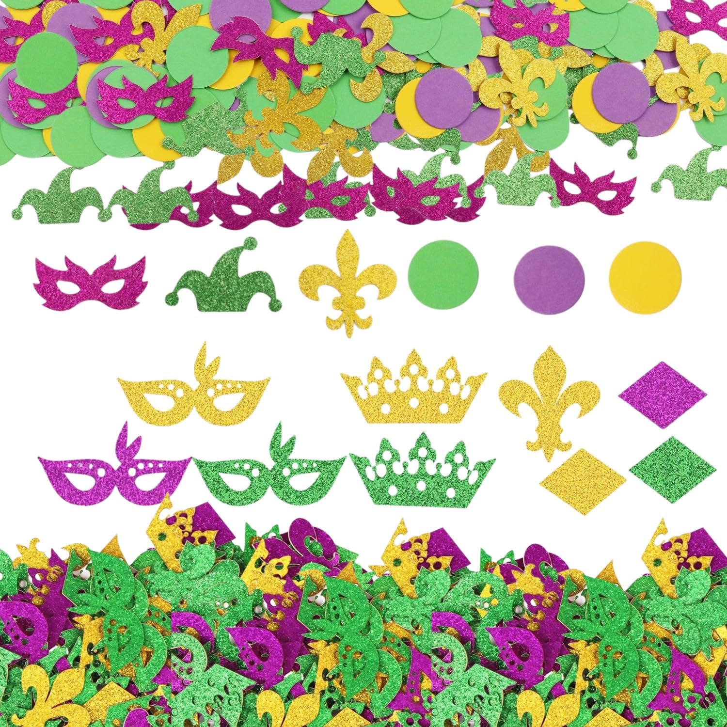 Tvsvkwe Yellow 200 Pieces Of Masquerade Confetti, Confetti, Shiny Confetti, Party Decorative Supplies, Tossed Confetti.