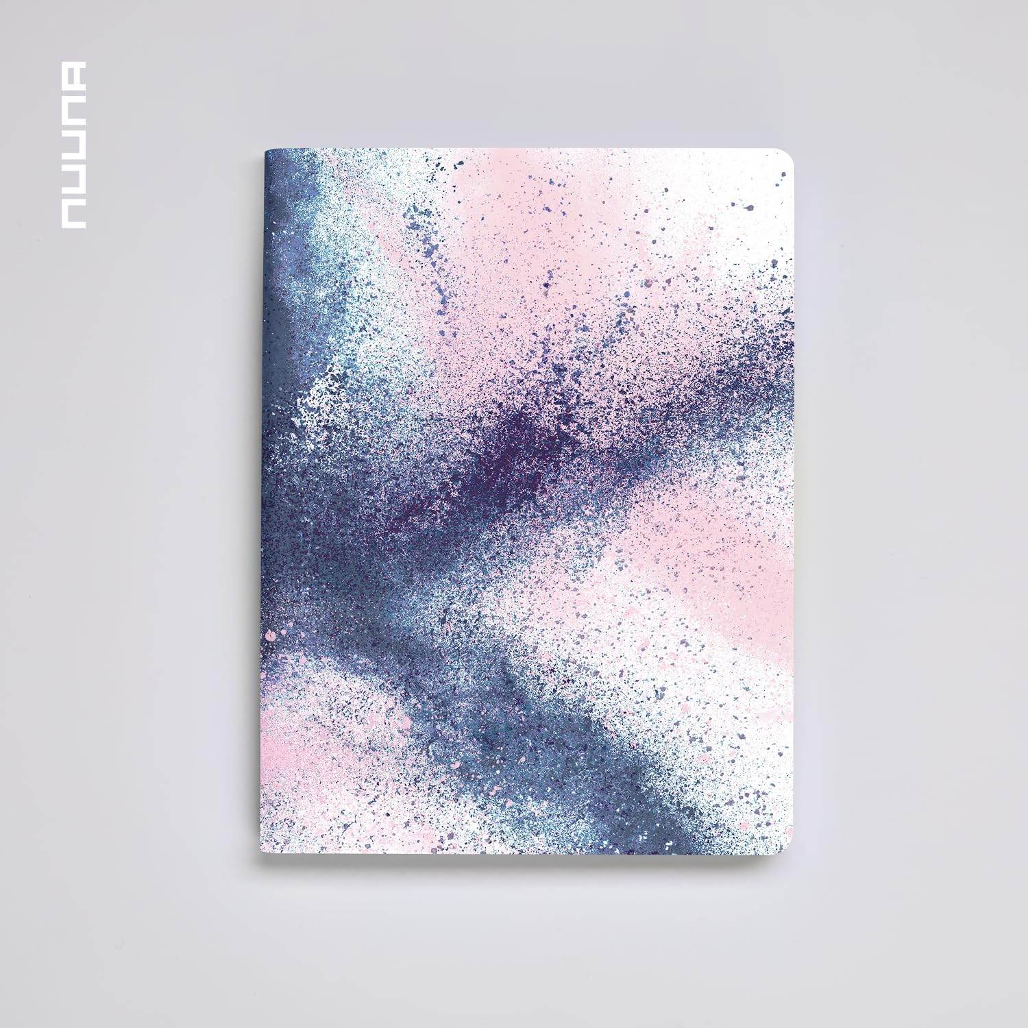 Nuuna Notizbuch A5+ Composition L - Splash, veganer Einband weiß