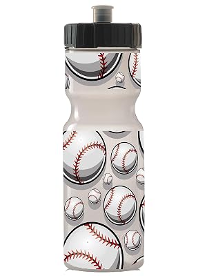 50 Strong 22oz Kids Sports Squeeze Water Bottle BPA-Free with Pull Top Cap Durable Reusable for School Boys