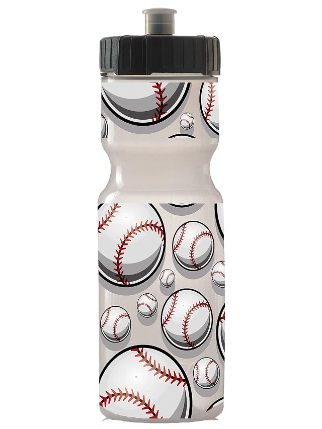 50 Strong 22oz Kids Sports Squeeze Water Bottle BPA-Free with Pull Top Cap Durable Reusable for School Boys