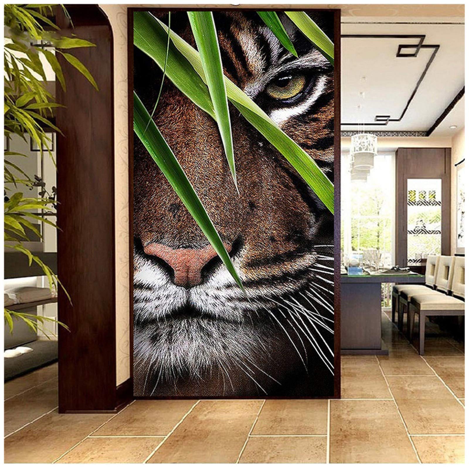 Kit peinture diamant tigre 5D broderie strass grand format 28x80inch décor salon