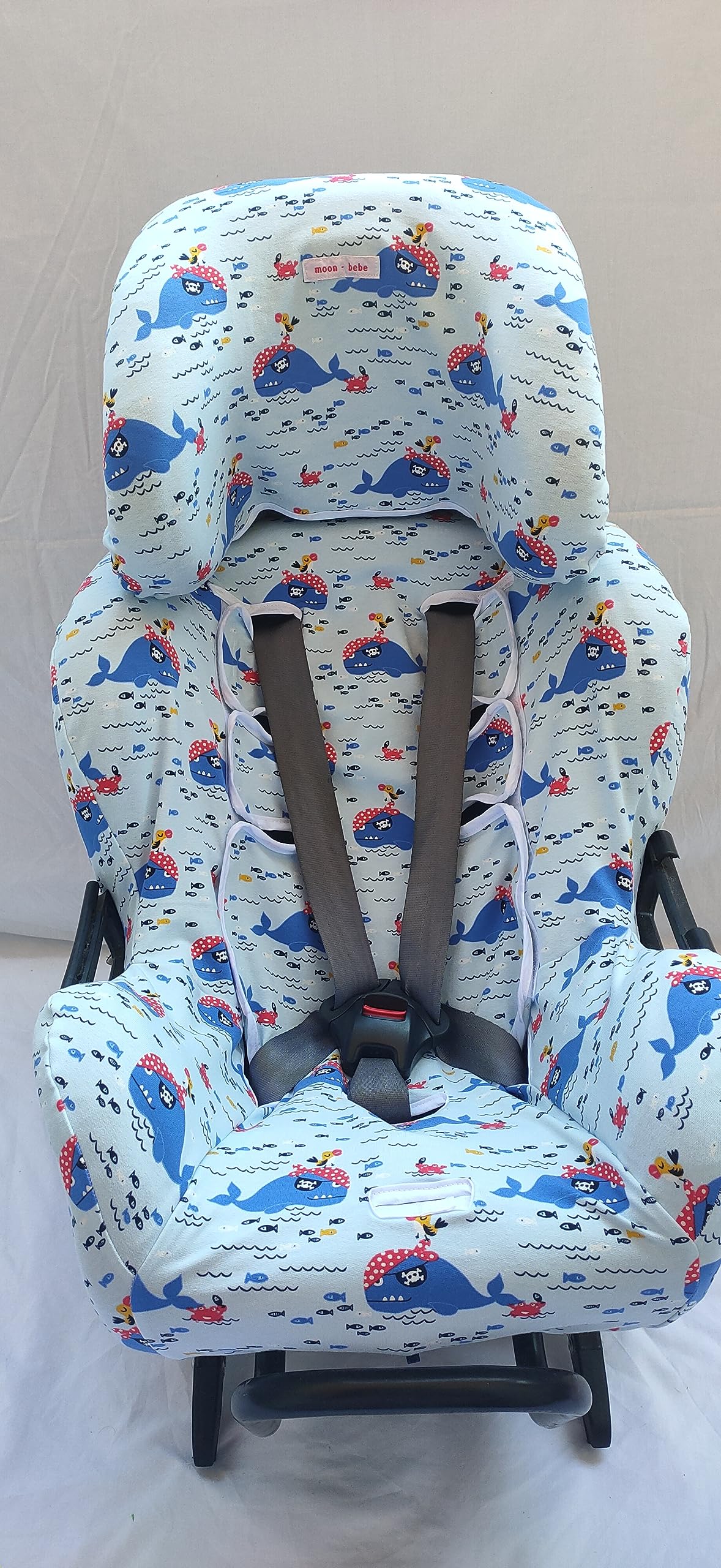 moon-bebe Funda Compatible con Silla de Coche Klippan Kiss 2 Y KLIPPAN Plus (Azul)