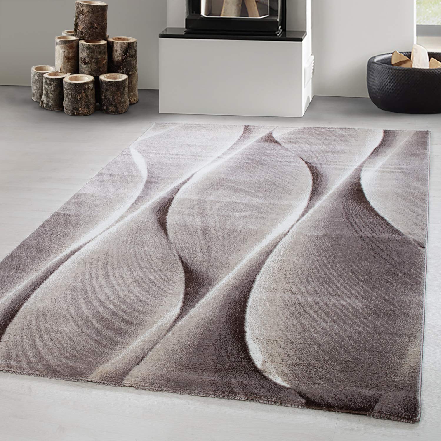 Carpetsale24 Teppich Wohnzimmer Moderne Kurzflor Teppich Schlafzimmer Pflegeleicht Extra Weich Waschbar Esszimmer Küche