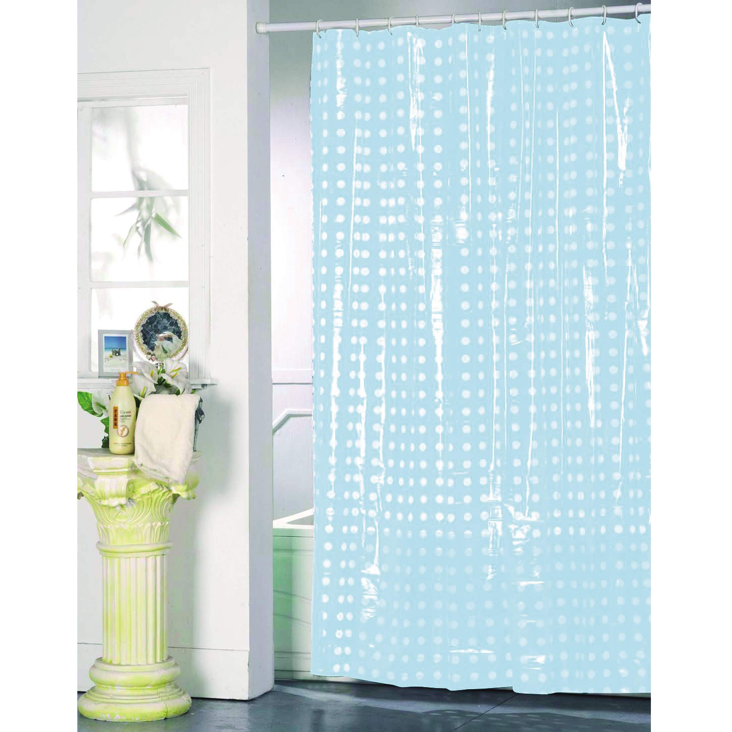 MSV Duschvorhang Silber, 180x200 Cm – Moderner Look, Wasserabweisend