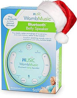 Wusic Safe Wireless Pregnancy Headphones for Belly – Womb Music Bluetooth Baby Headphones for Bonding, Pregnancy Essentials for First Time Moms, One-Tap Bluetooth Plays 8+ Hours of Music to Your Baby