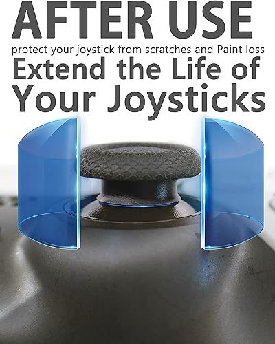 Miniatura 3 de COWBOX 10 protectores de joystick anillo protector de palanca de mando elástico de silicona negra evita que el joystick se raye y se pierda la