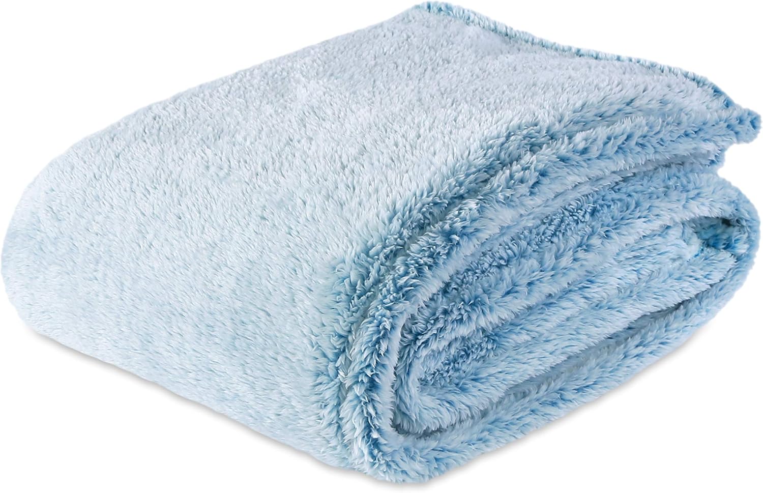 Berkshire Blanket Extra-Fluffy Throw | Frosty Tipped Design | Super Soft Cozy Throw Blanket | Lightweight Warmth | Deep Teal | 55" x 70"