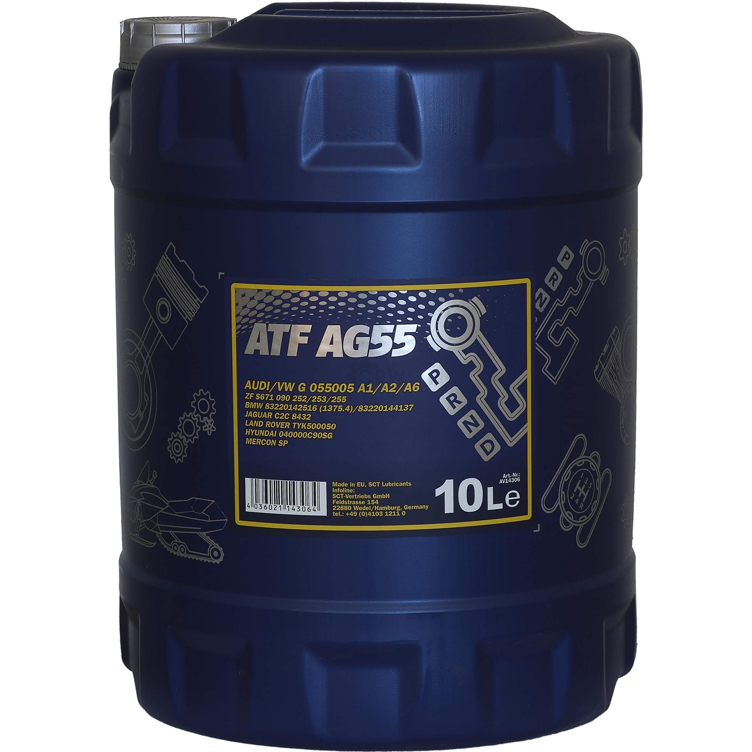 2x10 Liter MANNOL Hydrauliköl ATF AG55 Hydraulic Fluid Automatikgetriebeöl Gear