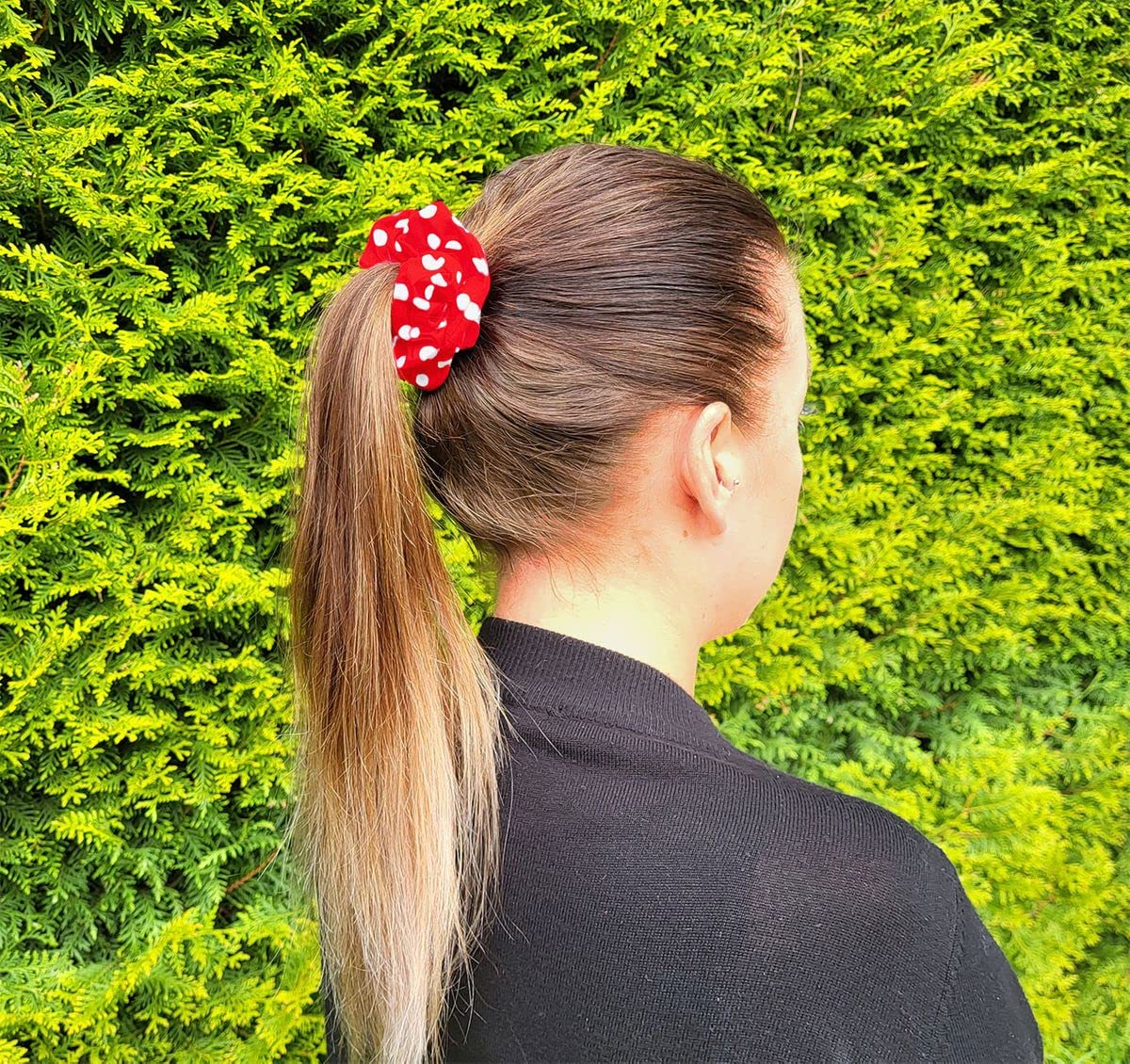 SoulCats® Damessjaal en/of haarelastiek, polka dots, halsdoek